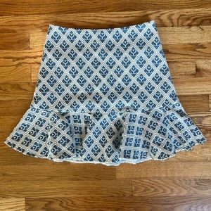 Malfalda Monogram Flared Skirt